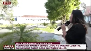 Imagem ilustrativa do vídeo: ANANINDEUA: Moradores mantêm praça abandonada
