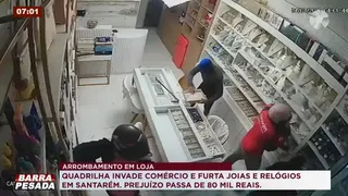 Imagem ilustrativa do vídeo: Quadrilha invade loja e leva joias em Santarém