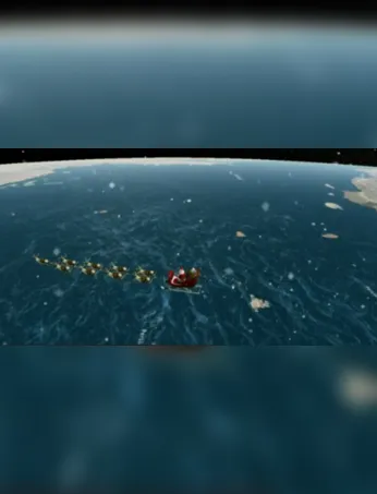 O trenó pode ser visto através de algumas ferramentas digitais