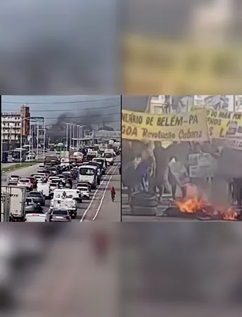 Protestos na BR-316 em Ananindeua causam lentidão e filas, afetando motoristas e transporte público.