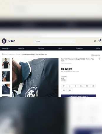 Imagem ilustrativa da imagem Nova camisa do Clube do Remo vaza na internet; veja as fotos