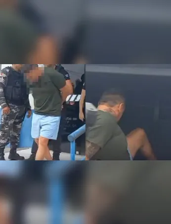 Ele foi preso e conduzido à delegacia para a realização dos procedimentos legais