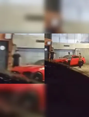 Acidente com Ford Mustang em Belém: motorista perde controle e colide com dois carros.