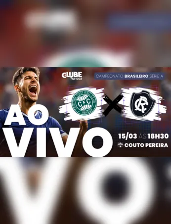 Coritiba e Remo se enfrentam no Couto Pereira pela sexta rodada do Brasileirão, com transmissão ao vivo da Rádio Clube do Pará mno Tem Jogo no DOL.