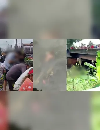 Corpo de homem foi localizado no canal do Galo, próximo à ponte do Barreiro, atraindo curiosos e mobilizando a polícia