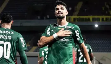 Imagem ilustrativa da imagem Palmeiras bate o Mirassol e segue 100% no Paulista