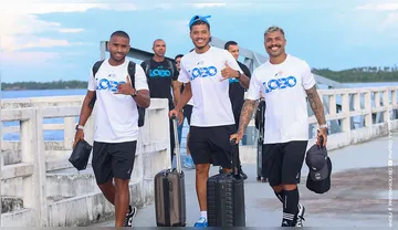 Imagem ilustrativa da imagem Elenco do Paysandu encara com descontração longa viagem para Cametá