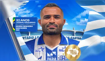 Imagem ilustrativa da imagem Paysandu anuncia lateral-esquerdo destaque do Parazão 2026