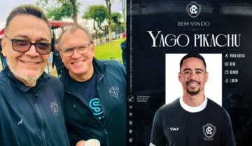 Imagem ilustrativa da imagem Gerente do Paysandu provoca Pikachu em foto com Vandick