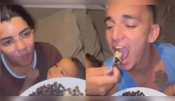 Imagem ilustrativa da imagem Topas? João Gomes e esposa encaram banquete de tanajura