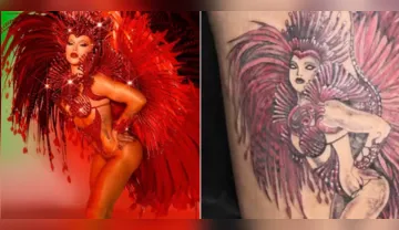 Imagem ilustrativa da imagem VÍDEO: fã viraliza ao fazer tatuagem controversa de Virginia; confira