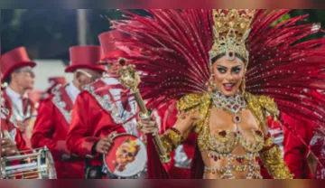 Imagem ilustrativa da imagem Juliana Paes deixa posto de rainha de bateria da Viradouro; entenda o motivo