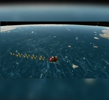 Imagem ilustrativa da imagem Site mostra em tempo real onde está o Papai Noel; acompanhe