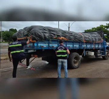 Imagem ilustrativa da imagem Sefa apreende 9 toneladas de farinha de mandioca no Pará