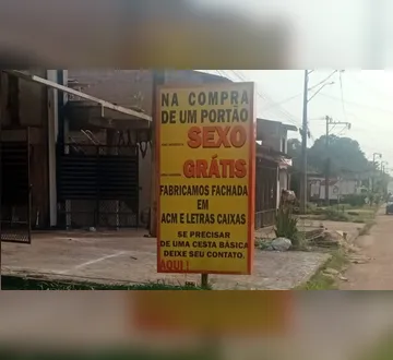 Imagem ilustrativa da imagem Anúncio chama atenção de moradores em Marituba: "Sexo grátis"