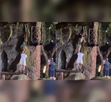 Imagem ilustrativa da imagem VÍDEO: casal tenta invadir castelinho na Praça Batista Campos