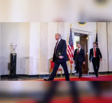 Imagem ilustrativa da imagem Em carta à Noruega, Trump diz que não se vê 'obrigado a pensar na paz'