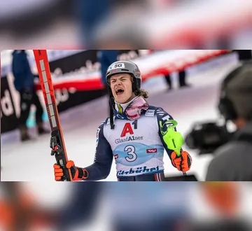 Imagem ilustrativa da imagem Lucas Pinheiro conquista prata na Copa do Mundo de Esqui Alpino