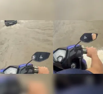 Imagem ilustrativa da imagem Vídeo: Rua no Reduto é alagada após chuvas durante maré alta em Belém