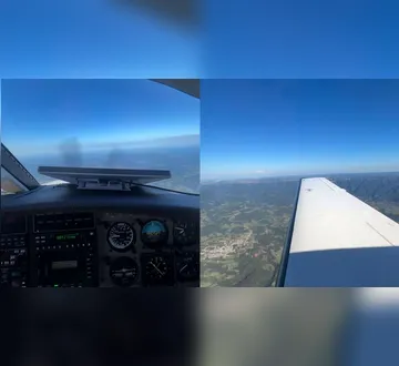 Imagem ilustrativa da imagem Vídeo: piloto grava momentos antes da queda de avião no RS