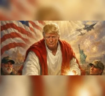 Imagem ilustrativa da imagem Trump publica imagem como Jesus Cristo e provoca reação do Papa
