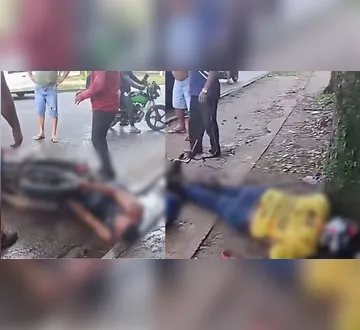 Imagem ilustrativa da imagem Vídeo mostra dois motociclistas feridos após colisão no 40 Horas