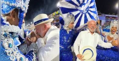 Imagem ilustrativa da imagem Lula desvia de críticas e fala sobre desfile na Sapucaí: "inesquecível"