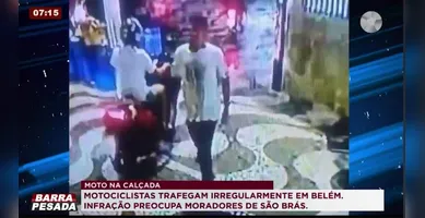 Imagem ilustrativa da imagem Égua, até quando? Motocicletas invadem calçada em Belém