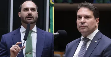 Imagem ilustrativa da imagem Câmara cancela passaportes de Eduardo Bolsonaro e Ramagem
