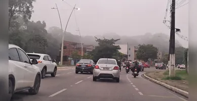 Imagem ilustrativa da imagem Belém amanhece sob forte neblina. Mais tarde vai chover? Confira