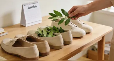 Folha de louro dentro do sapato é usada como símbolo de sorte e também para amenizar odores