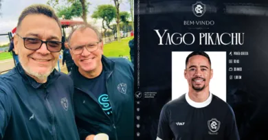 Imagem ilustrativa da notícia: Gerente do Paysandu provoca Pikachu em foto com Vandick