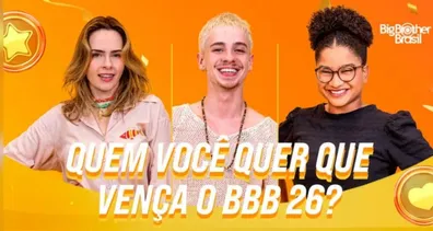 Imagem ilustrativa da imagem BBB 26: Votação oficial para a grande final está aberta