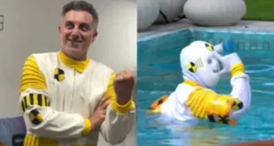 Imagem ilustrativa da imagem Luciano Huck no BBB 26 disfarçado de Dummy; veja o que ele fez!