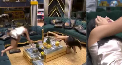 Imagem ilustrativa da imagem Vídeo: Jordana sofre acidente na sala do BBB 26