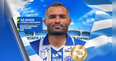 Lateral-esquerdo Luciano Taboca, de 32 anos, que se destacou pelo Cametá no Campeonato Paraense 2026.