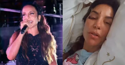 Ivete Sangalo tranquiliza fãs após internação em Salvador; cantora relatou infecção intestinal e desmaio por queda de pressão.