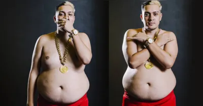 MC Binn exibe os resultados da mudança de hábitos, com mais de 50 kg eliminados, mostrando disciplina, força de vontade e dedicação à vida saudável.