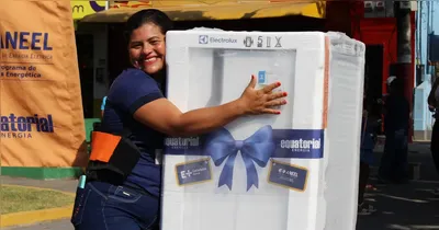 O programa E+ Geladeira Nova possibilita a substituição de refrigeradores antigos por modelos novos e eficientes.