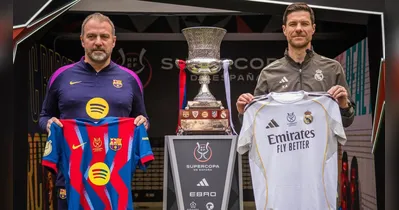 Barcelona e Real Madrid se enfrentam valendo o título da Supercopa.