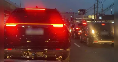 Engarrafamento é quilométrico na BR para saída do Carnaval