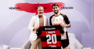 Lucas Paquetá reestreia pelo Flamengo na Supercopa do Brasil contra o Corinthians, após ser regularizado. Clube investiu 42 milhões de euros na repatriação.