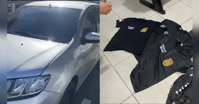 Imagem ilustrativa da notícia PC apreende carro de criminosos que se passaram por policiais para assaltar joalheria