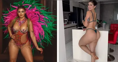 A tensão da estreia, combinada com a fantasia mínima exigida pelo desfile, levou-a a buscar uma solução que considerou eficaz no momento.