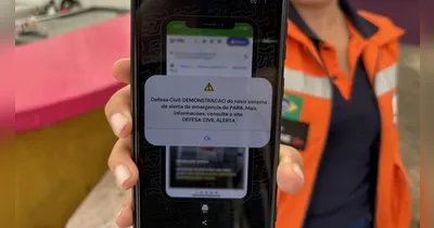 Ao receber a notificação, a recomendação é buscar um local seguro.