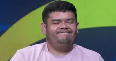 Luiz Cordovil durante participação no Quem Quer Ser um Milionário?