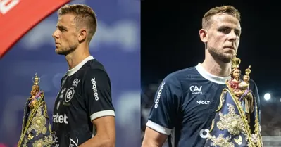 Zagueiro Klaus, é mais um que se tornou devoto de Nossa Senhora de Nazaré