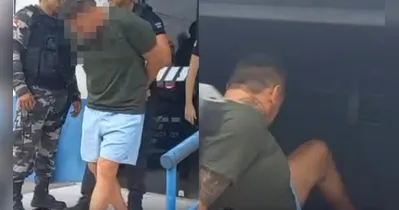 Ele foi preso e conduzido à delegacia para a realização dos procedimentos legais