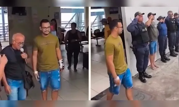 Imagem ilustrativa da imagem VÍDEO: Guarda municipal sobrevivente de ataque em Portel é homenageado