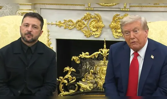 Imagem ilustrativa da imagem Zelensky e Trump se encontram para discutir fim da guerra na Ucrânia